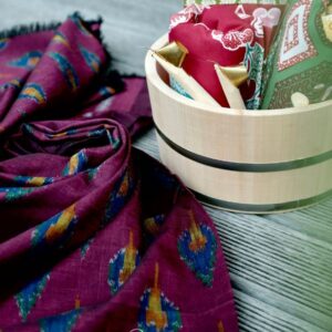 Purple Endek Bali Weaving