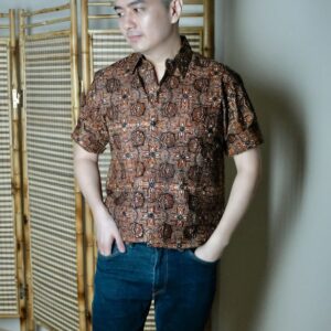 Male Shirt Hand-drawn Combination Batik