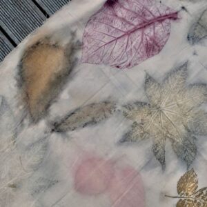 Eco Print Purple Leaf