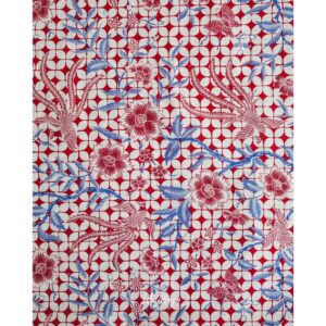 Stamped Batik motif Burung Phoenix - Kupu - Buketan Latar Kawung