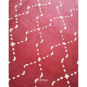 Stamped Batik motif Sashiko Pink
