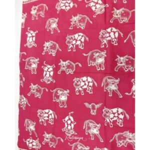 Batik Cirebon motif Hewan Pink