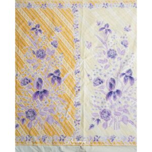 Stamped Batik Sarong Encim Latar Parang motif Buketan Kupu