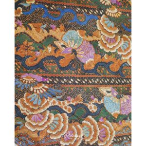 Hand-drawn Batik with Sarung Lereng Ombak Banyu - Bunga - Kupu motif