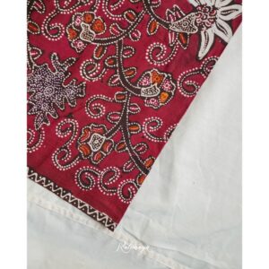 Hand-drawn Batik with Ukel Maroon motif