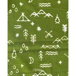 Stamped Batik Kontemporer Hijau