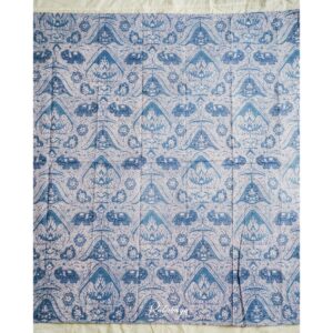 Hand-drawn Combination Batik Gajah Birowo No.38 Biru Timpa Violet