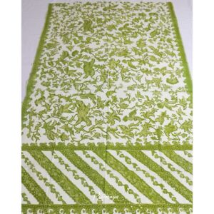 Lasem Batik with Sarung - Lung Lungan - Dlorong motif