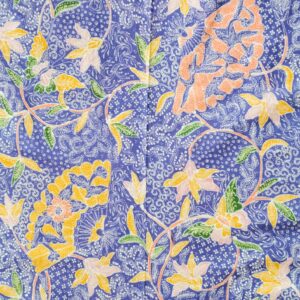 Lasem Hand-drawn Batik with Flower and Fan motifs