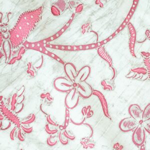 Hand-drawn Combination Batik with motif Lung-lungan mix Kupu